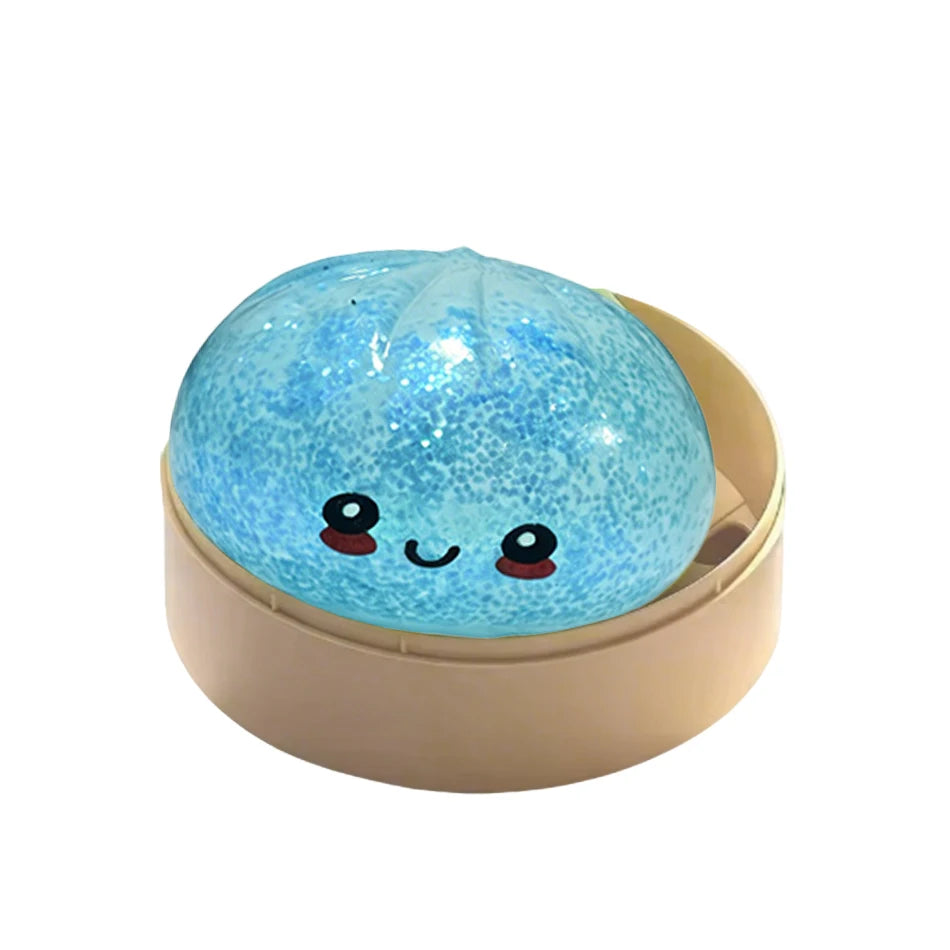 11 Styles Realistic Giant Dumpling Squeeze Toy With Bamboo Steamer Soft Dough Ball Decompression Fidget Toy Funny Creative Gift