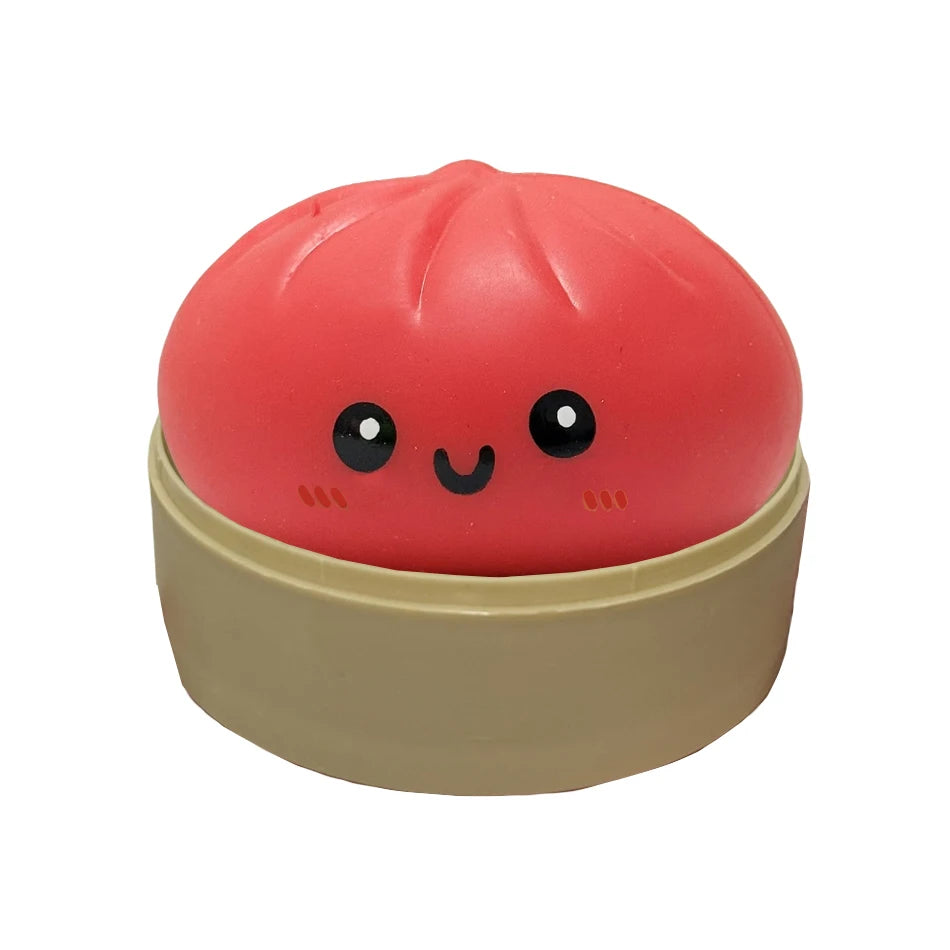 11 Styles Realistic Giant Dumpling Squeeze Toy With Bamboo Steamer Soft Dough Ball Decompression Fidget Toy Funny Creative Gift