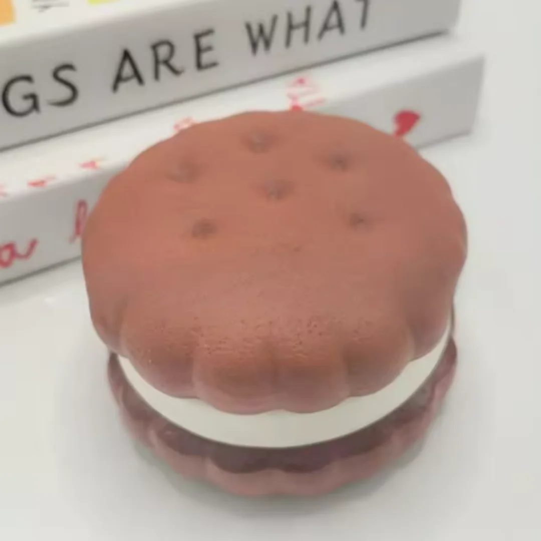 Squishy Simulated Cake Squeeze Toy Stress Relief Slow Rising Sensory Fidget for Anxiety ADHD Autism Gifts Adults ASMR Fun