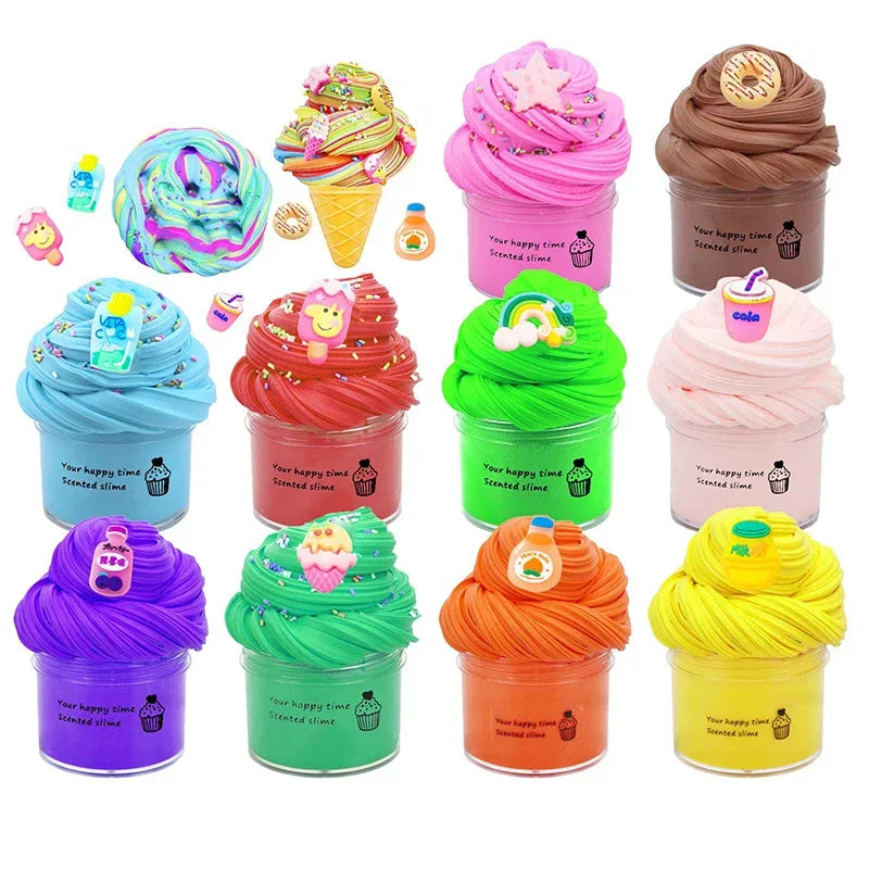 Butter Slime Fluffy Slimes Plasticine Making Kids Toy Putty Snail Toy Kids Slime Cream Cloud Plasticine Gifts Toys for Children