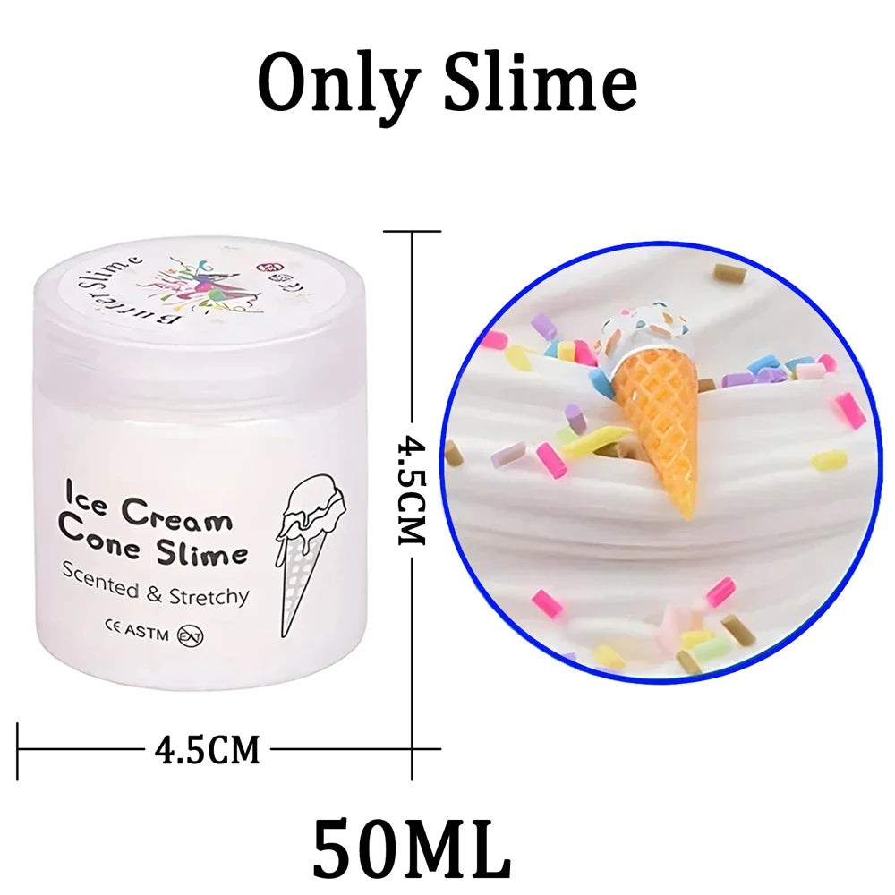 Butter Slime Fluffy Slimes Plasticine Making Kids Toy Putty Snail Toy Kids Slime Cream Cloud Plasticine Gifts Toys for Children