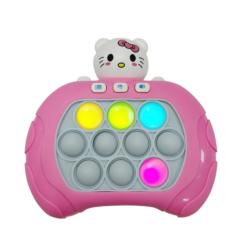 2026 New Pikachu Quick Push Game Pop Up Fidget Bubble Electronic Pop it Pro Game Light AntiStress Toys For Adult Kids Gift 2024