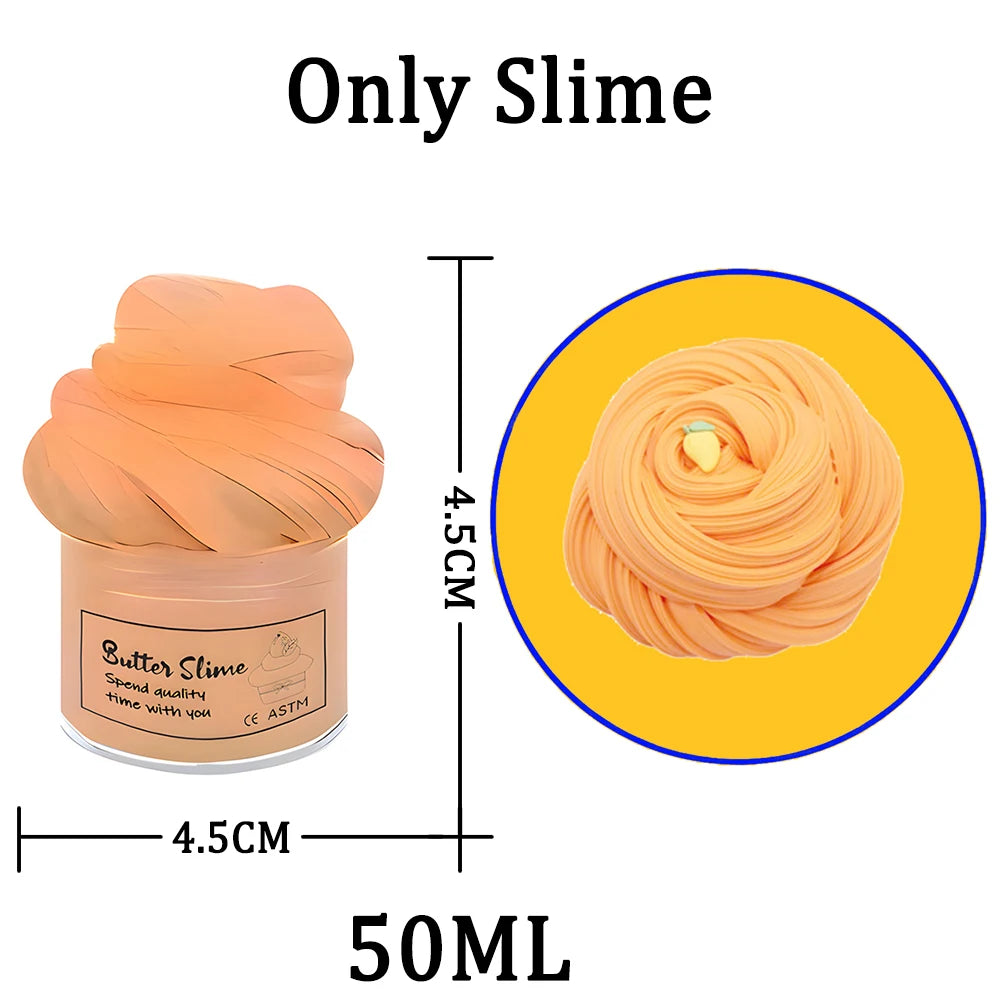 Butter Slime Fluffy Slimes Plasticine Making Kids Toy Putty Snail Toy Kids Slime Cream Cloud Plasticine Gifts Toys for Children
