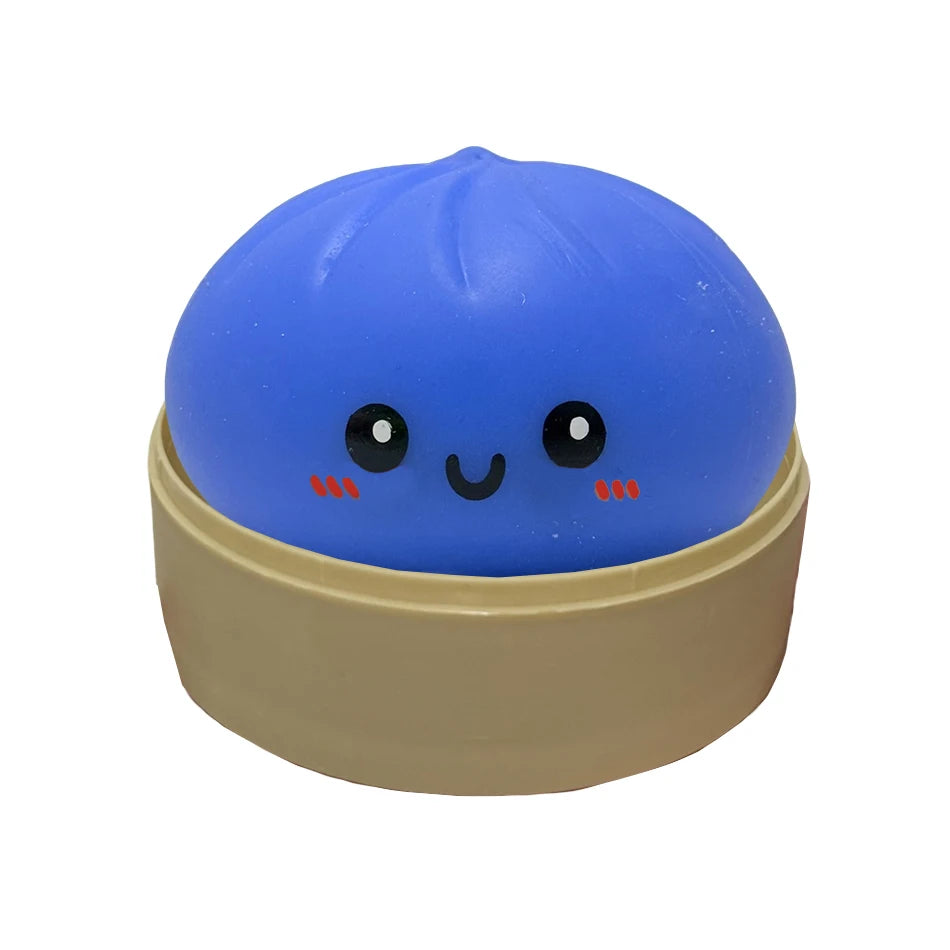 11 Styles Realistic Giant Dumpling Squeeze Toy With Bamboo Steamer Soft Dough Ball Decompression Fidget Toy Funny Creative Gift