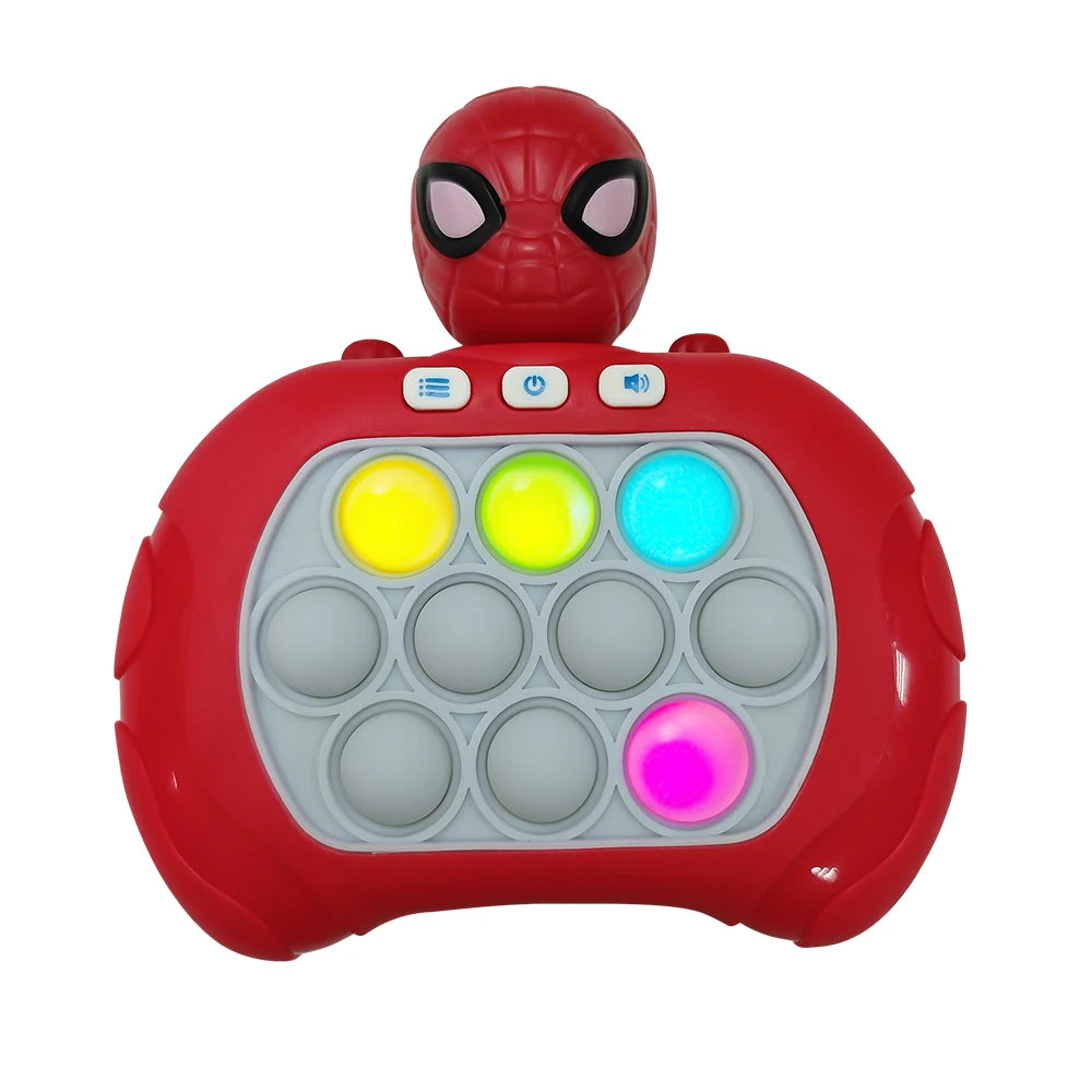 2027New Quick Push Game Pop Up Fidget Bubble Electronic Pop it Pro Game Light AntiStress Toys For Adult Kids Gift With Box