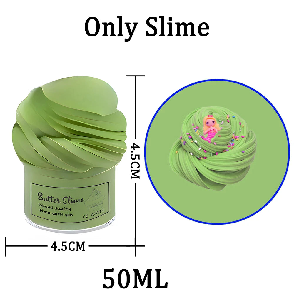 Butter Slime Fluffy Slimes Plasticine Making Kids Toy Putty Snail Toy Kids Slime Cream Cloud Plasticine Gifts Toys for Children