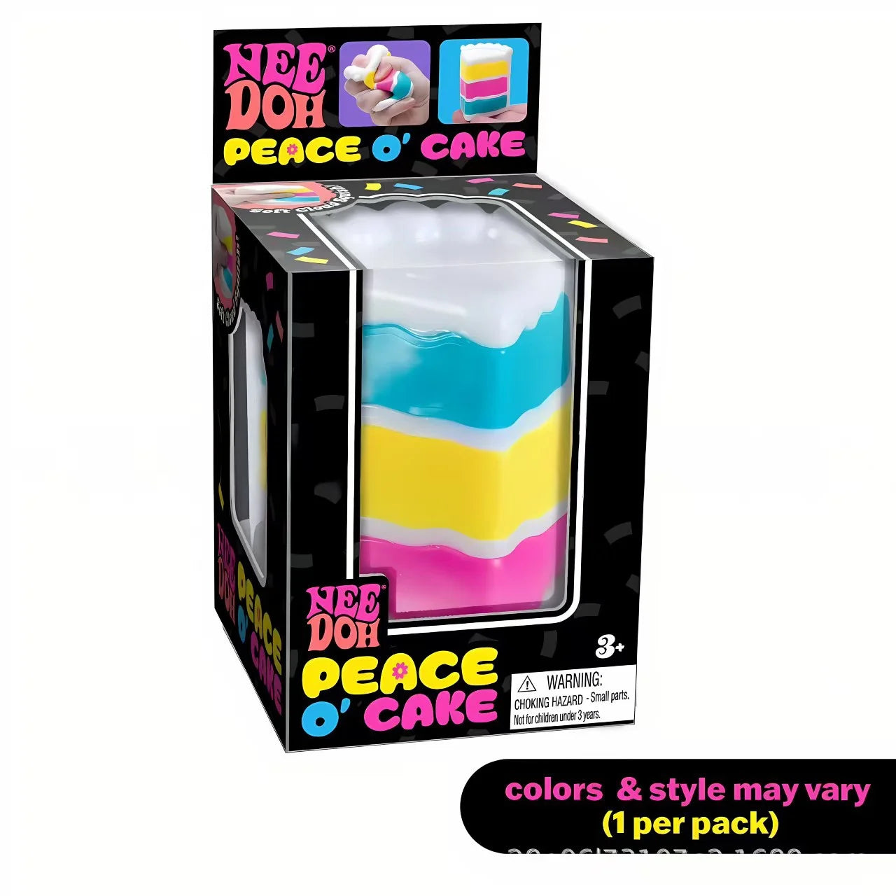Needoh Nice Cube Sensory Nice-Sicle Stress Relief Squishy Cube Anti-Anxiety Squeeze Object For Focus ADHD Population