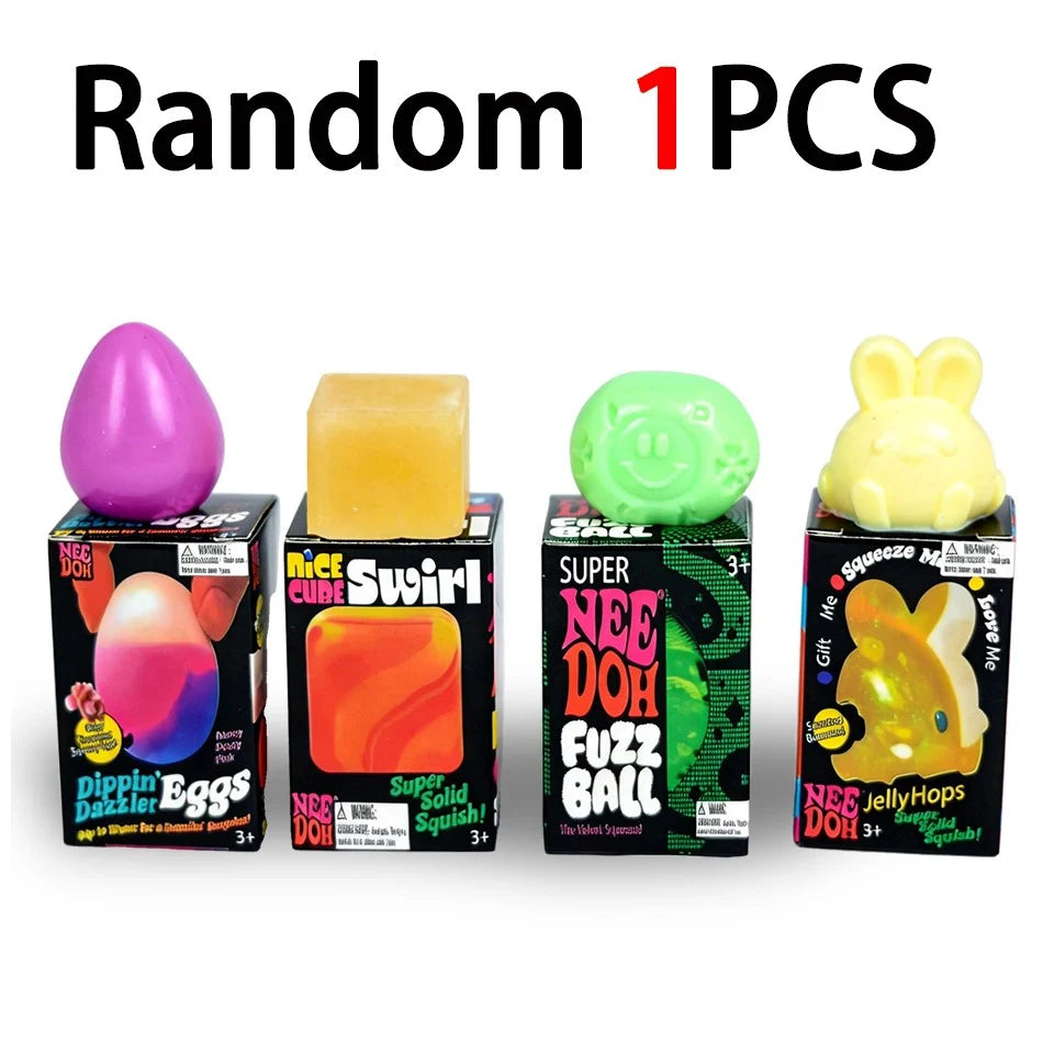 2026 Needoh Golden Egg Hunt Game Blind Box Easter Fidget With With Squishy Surprise Stress Relief Squeeze For Kids' Easter Party
