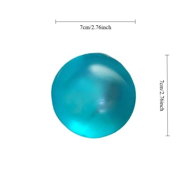 1pc Blue Maltose Sensory Decor, Slow Rebound Stress Relief for Desk, Transparent Squishy Art Piece for Adults Home Decor