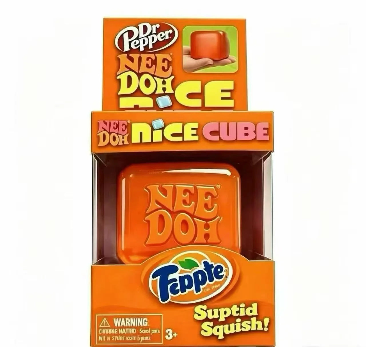 Needoh Nice Cube Sensory Stress Reliever Fidget Tool for Anxiety & Focus Sensory Cube Squeeze Squishy Toy for Adults & Kids Gift