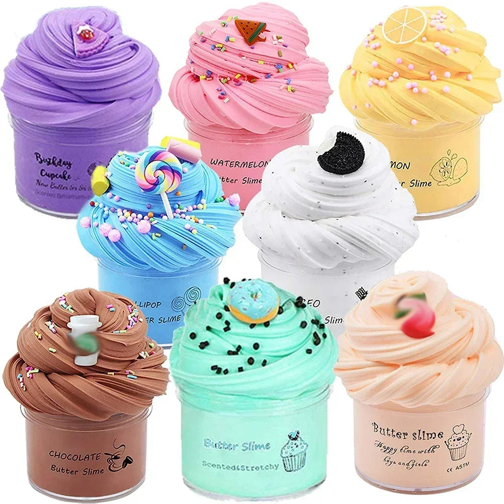 Butter Slime Fluffy Slimes Plasticine Making Kids Toy Putty Snail Toy Kids Slime Cream Cloud Plasticine Gifts Toys for Children