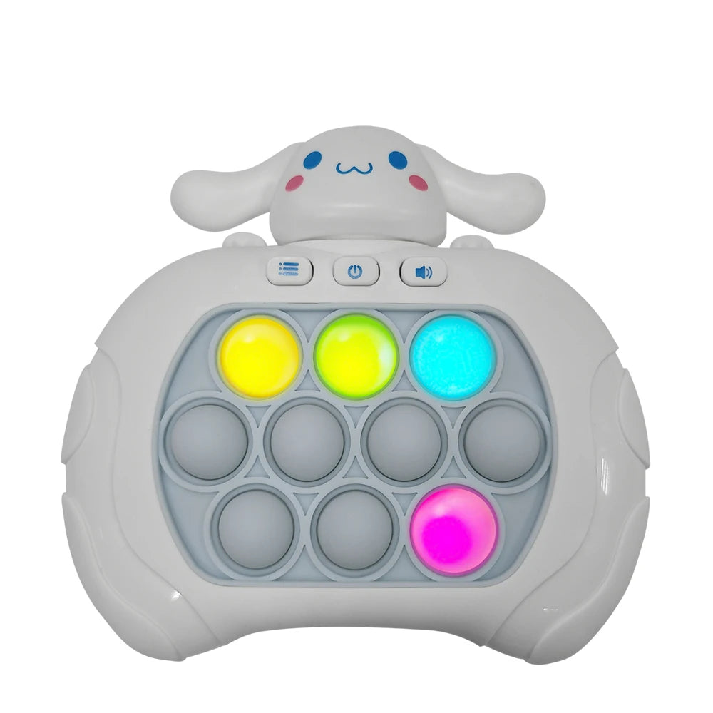 2027New Quick Push Game Pop Up Fidget Bubble Electronic Pop it Pro Game Light AntiStress Toys For Adult Kids Gift With Box