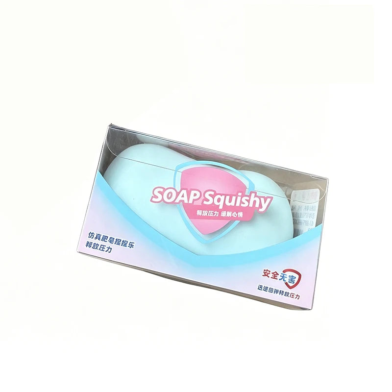 Soap Ball Squishy Soap Stress Ball Fidget Toy Crunchy Squeeze Ball Round Blocks Filled ASMR Anti Stress Decompression Toys Gifts