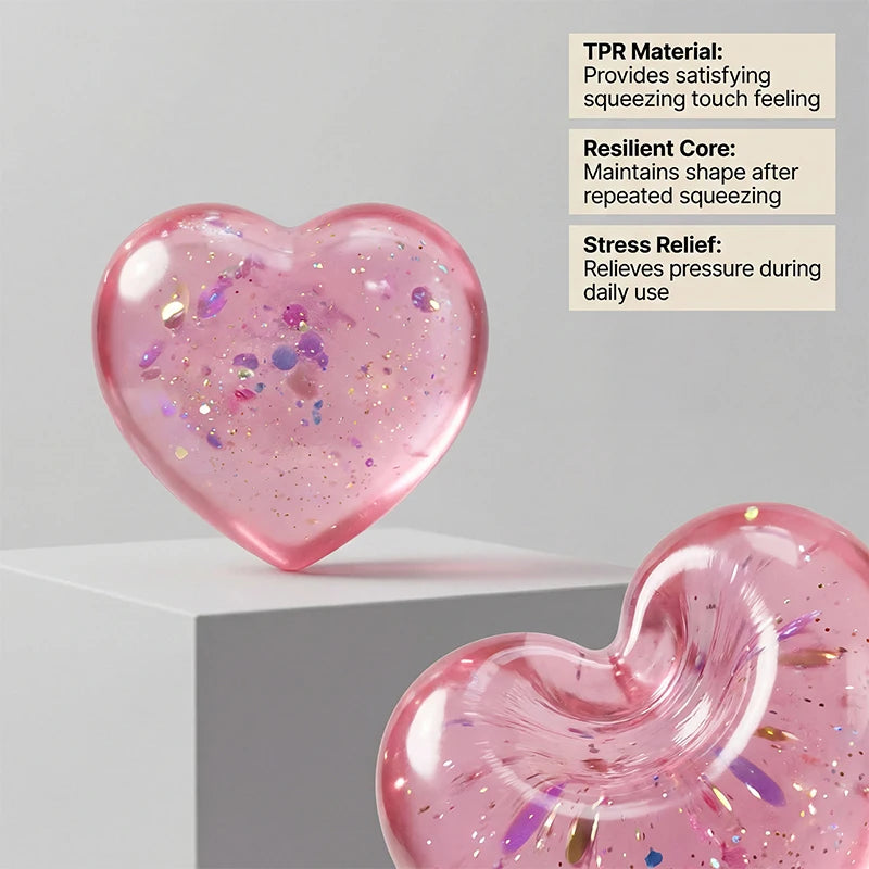 2026 Needoh Good Vibes Only Heart-Shaped Squishy Slow Rising Stress ReliefSqueeze Anxiety Fidget For Kids Adults