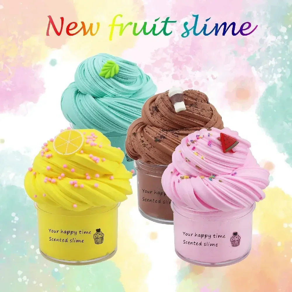Butter Slime Fluffy Slimes Plasticine Making Kids Toy Putty Snail Toy Kids Slime Cream Cloud Plasticine Gifts Toys for Children