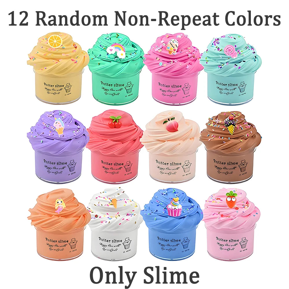 Butter Slime Fluffy Slimes Plasticine Making Kids Toy Putty Snail Toy Kids Slime Cream Cloud Plasticine Gifts Toys for Children