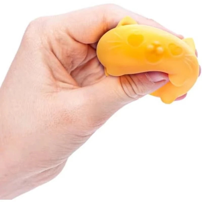 NEEDOH Cute Cat Squishy Toys Slow Rise Stress Relief Ball Sensory Fidget Toys for Adult Kids Anti-Anxiety Sensory Toys