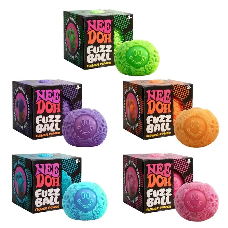 NeeDoh Fuzz Ball Blind Box Series Desktop Ornament Stress Relief Toys Suitable For People Under Pressure Fun Soft Stress Ball