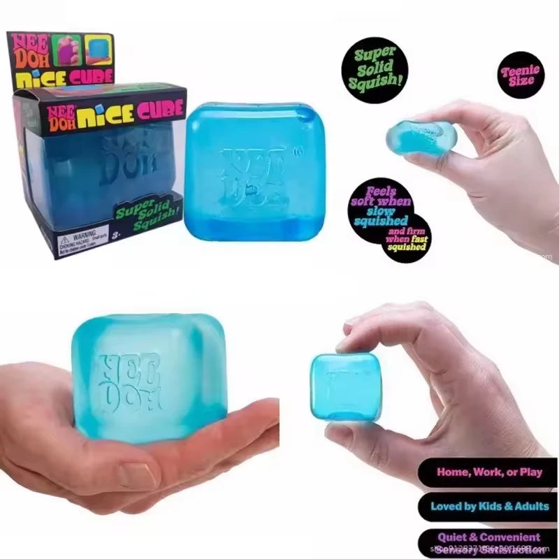2026 NeeDOH Model Soft Squishy Toy Nice Cube Sensory Stress Reliever Fidget Tool for Anxiety for Adults & Kids Premium in  Stock