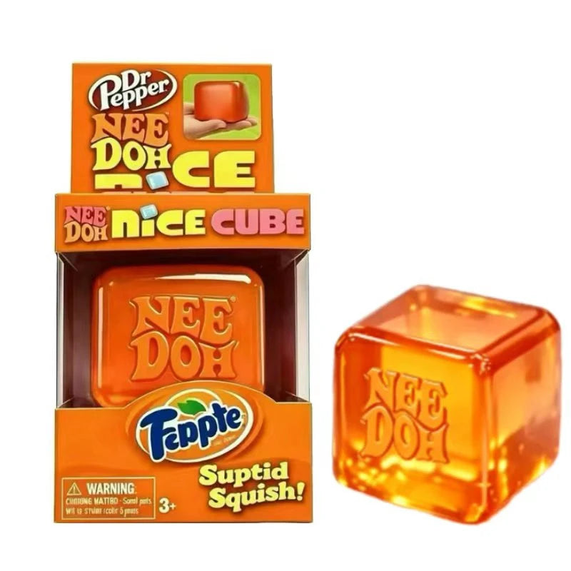Trending Nee Doh Jellyfish & Cube Squish Toy, Soft Jelly Squeeze Stress Relief Fidget Toy, Sensory NeeDoh for Kids & Adults