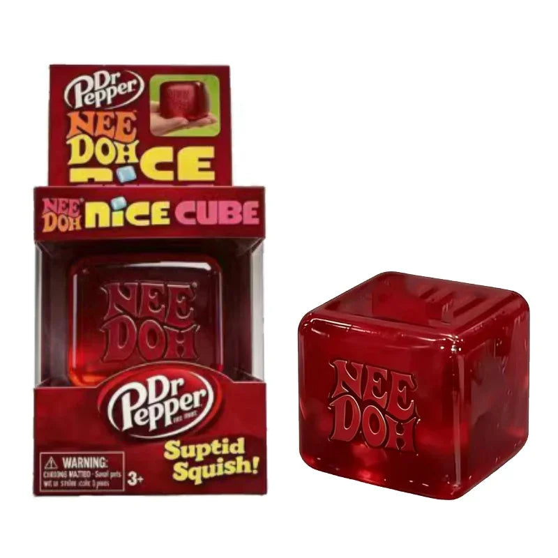 Needoh Nice Cube Sensory Stress Reliever Fidget Tool for Anxiety & Focus Sensory Cube Squeeze Squishy Toy for Adults & Kids Gift