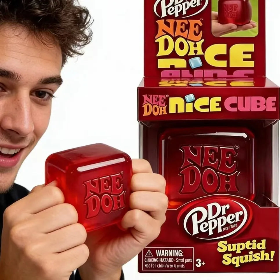 Super popular Needoh Nice Cube sensory toy, pinch and pressure reducing cube, squeezable Fidget pressure reducing limi