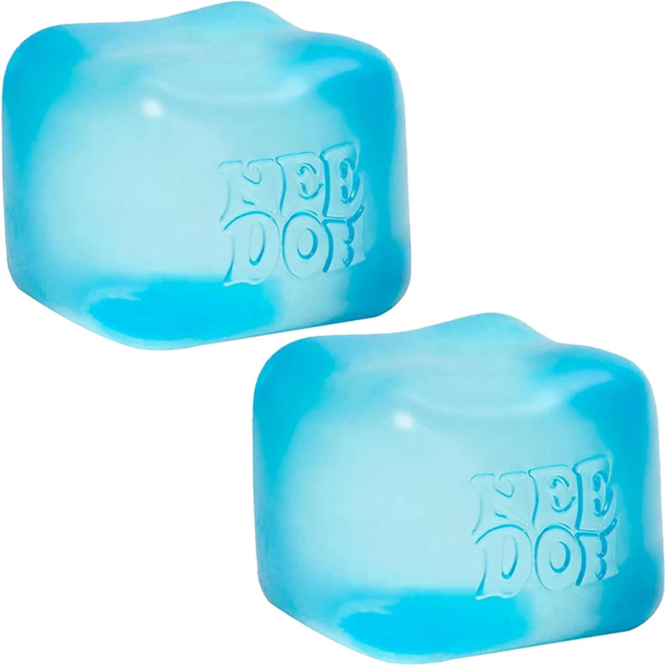 New Needoh Nice Cube Sensory Stress Reliever Fidget Tool for Anxiety Focus Desk Sensory Cube for Adults Kids Cube Squishy Toy