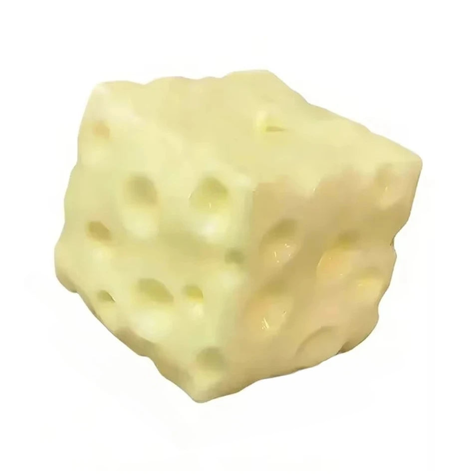 Jumbo Cheese Cube Stress Ball Big Cheese Shapeable Squeeze Ball Non-Bounce Fidget Toy Sensory Anti-Stress Festival Gift