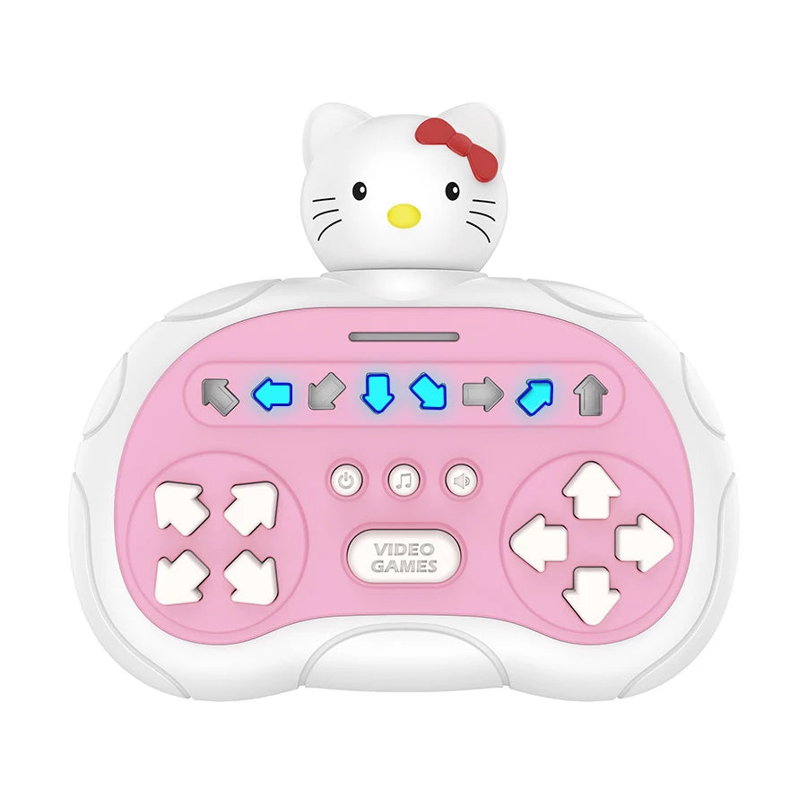 2027New Quick Push Game Pop Up Fidget Bubble Electronic Pop it Pro Game Light AntiStress Toys For Adult Kids Gift With Box