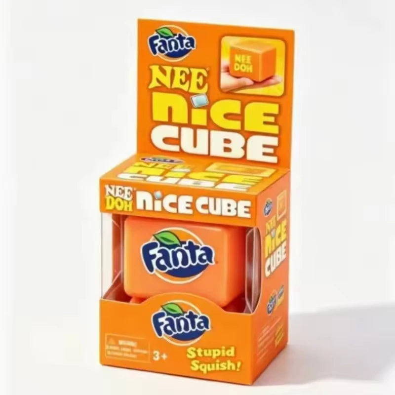Needoh pizza Stress Relief Squishy Cube Sensory Fidget Cube Anti-Anxiety Squeeze Object For Focus ADHD blind box gifts