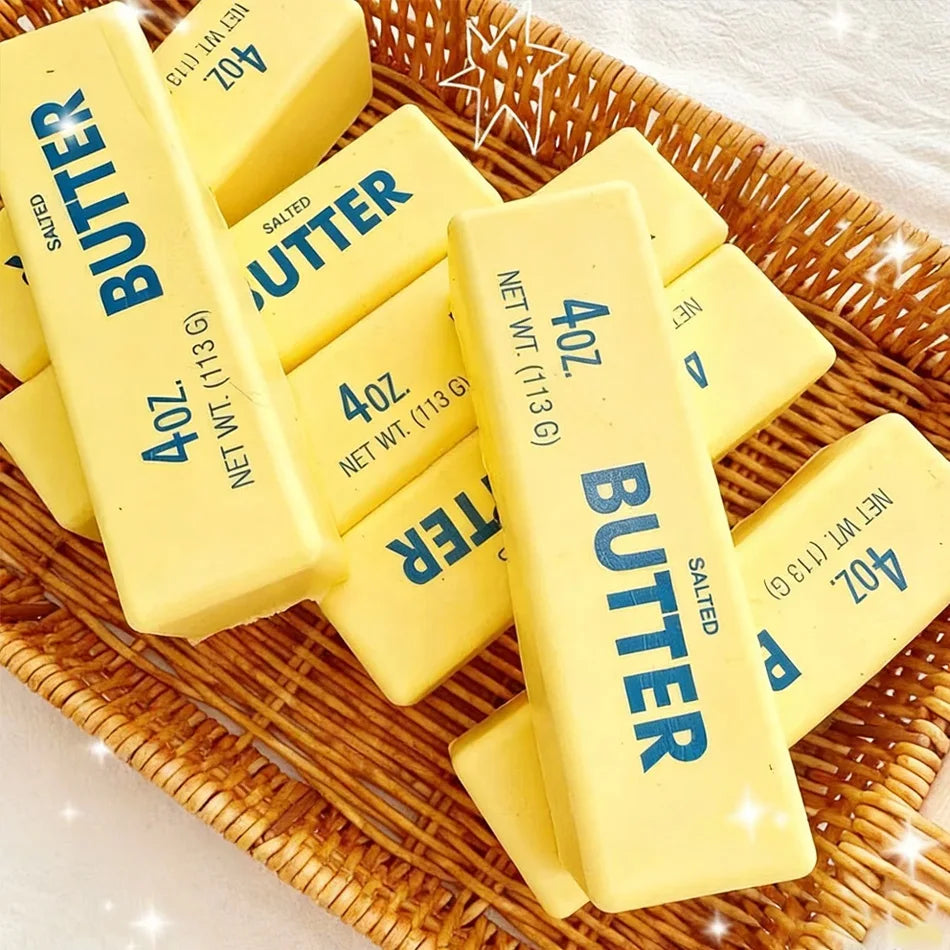 Butter Squishy Soft Slow Rising Squeeze Toys Butter Stick Squishy Fidget Toys Stress Balls Squishies for Office Desk Toys Gifts