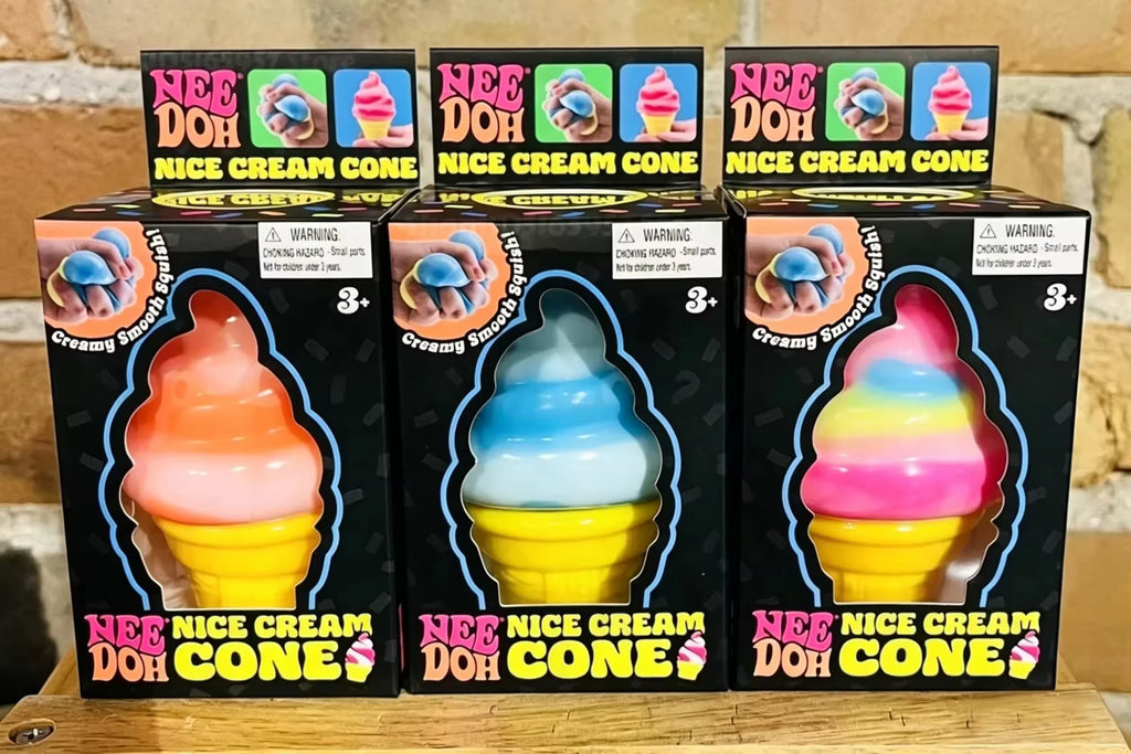 NEE-DOH Ice Cream Shaped Decompression Needoh Nice Cream Cone Surprise Stress Relief Squeeze Party Gifts Ornaments 2026 New
