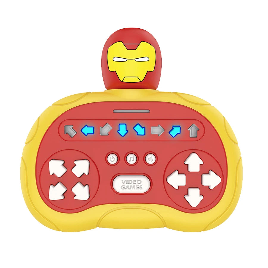 2027New Quick Push Game Pop Up Fidget Bubble Electronic Pop it Pro Game Light AntiStress Toys For Adult Kids Gift With Box