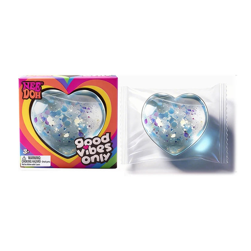 2026 Needoh Good Vibes Only Heart-Shaped Squishy Slow Rising Stress ReliefSqueeze Anxiety Fidget For Kids Adults
