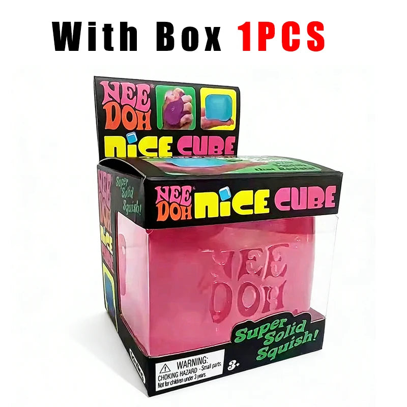 Trending Nee Doh Jellyfish & Cube Squish Toy, Soft Jelly Squeeze Stress Relief Fidget Toy, Sensory NeeDoh for Kids & Adults