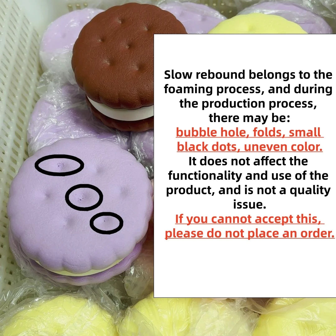 Squishy Simulated Cake Squeeze Toy Stress Relief Slow Rising Sensory Fidget for Anxiety ADHD Autism Gifts Adults ASMR Fun