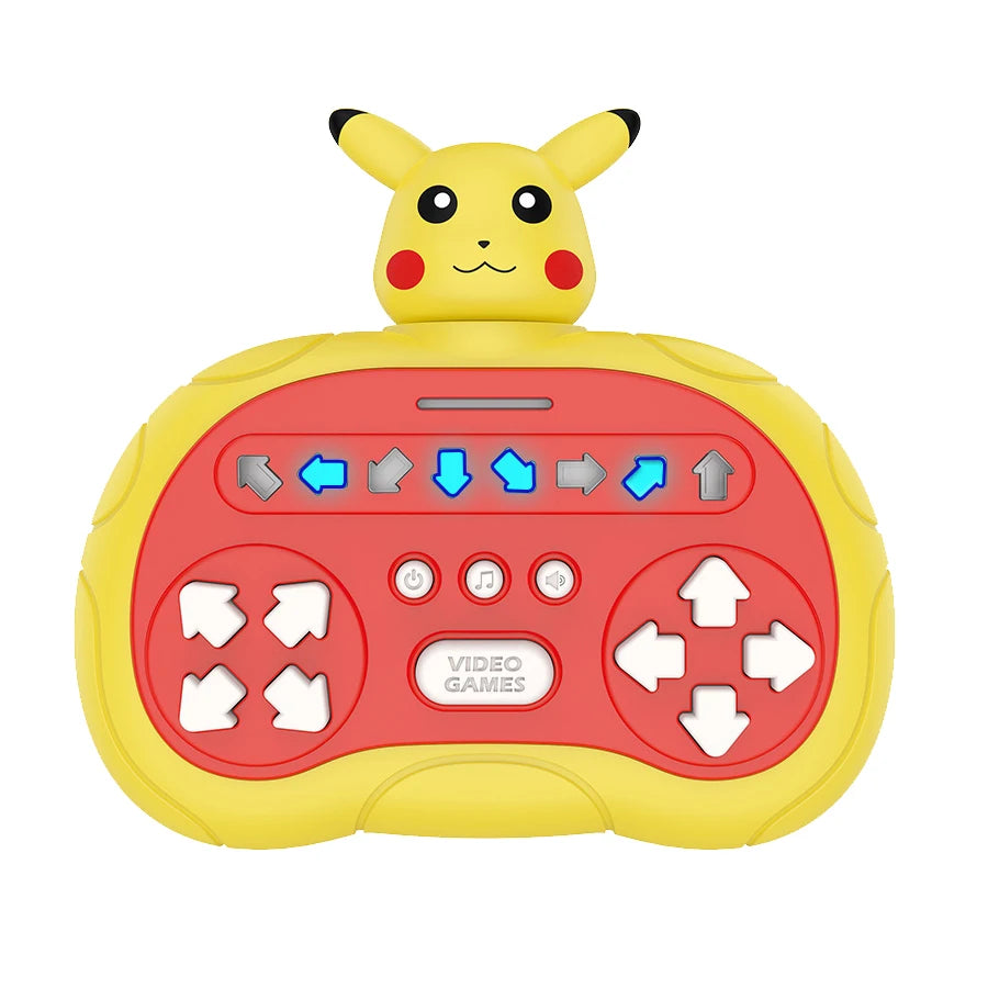 2027New Quick Push Game Pop Up Fidget Bubble Electronic Pop it Pro Game Light AntiStress Toys For Adult Kids Gift With Box