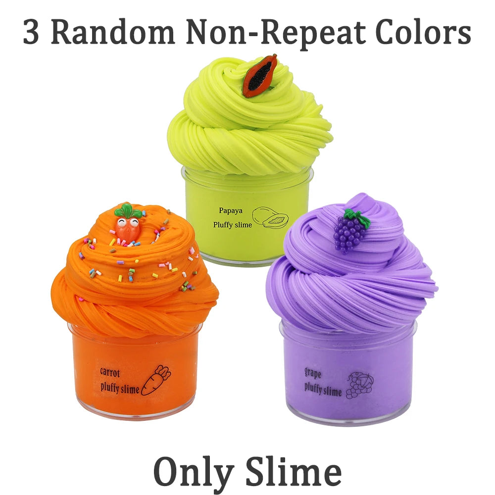 Butter Slime Fluffy Slimes Plasticine Making Kids Toy Putty Snail Toy Kids Slime Cream Cloud Plasticine Gifts Toys for Children
